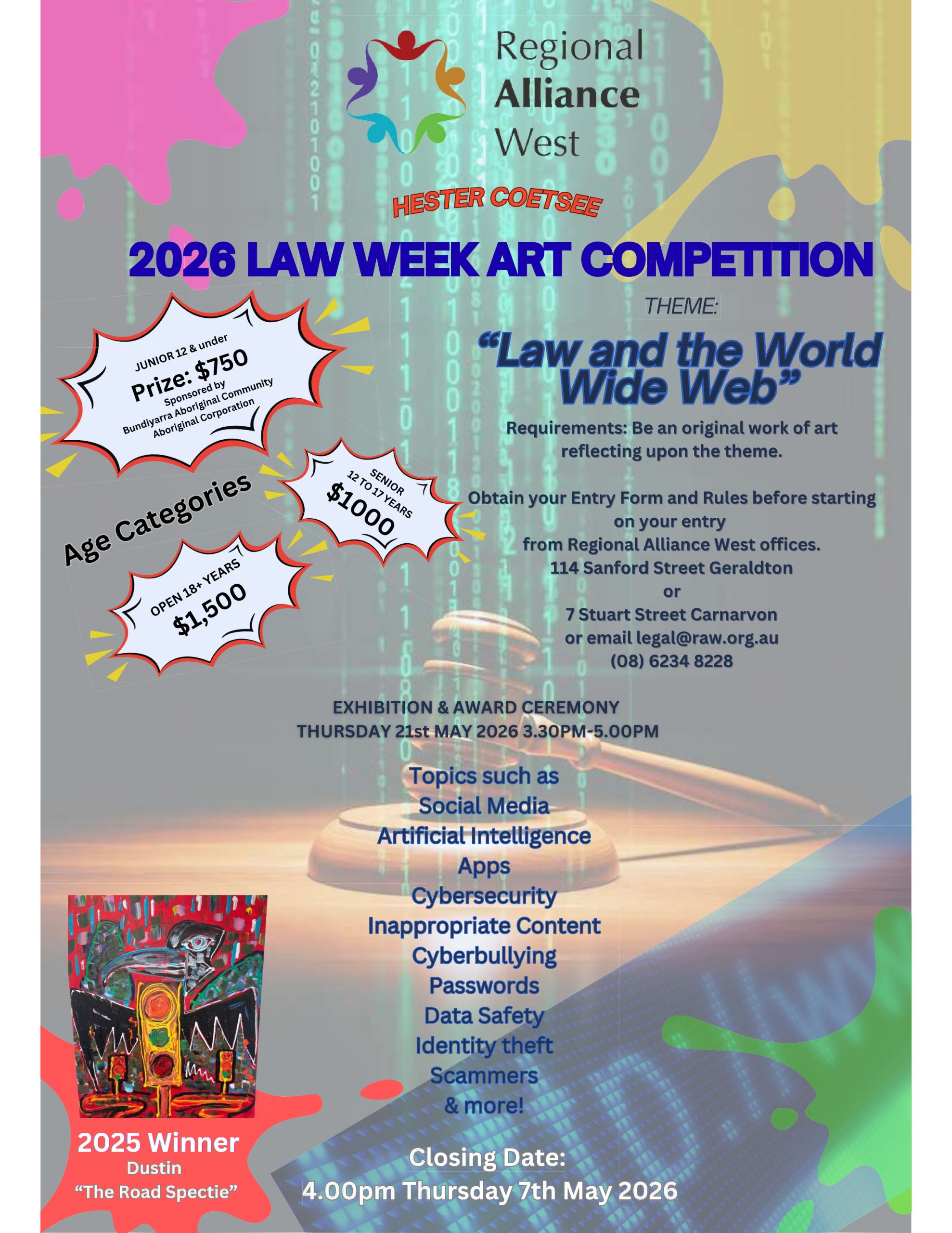 Law Week Art Competition Flyer