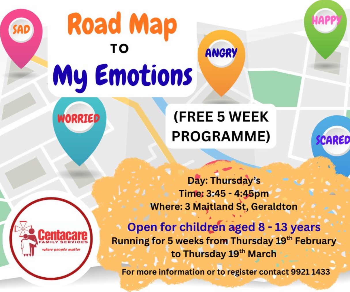 road map to emotions centacare