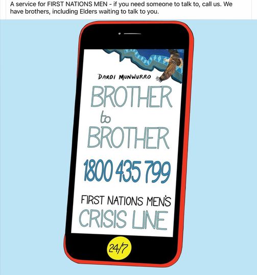 Brother to Brother Mens crisis line